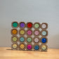 KOAICS 20PCS Wooden Gem Blocks Stacking Toys,Colorful Acrylic Windows Blocks, Rainbow Crystal Acrylic Building Cubes Educational