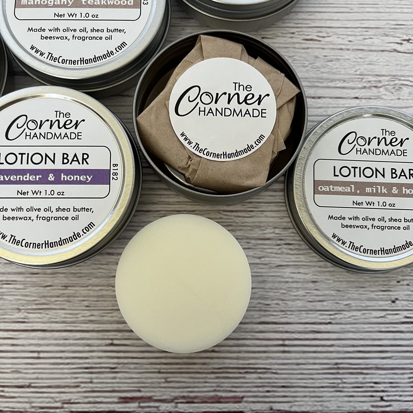 The Corner Handmade Lotion Bar Moisturizer With Beeswax And Shea Butter For Dry Skin, 1 Ounce (Mister Perfect)