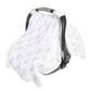 Aden + Anais Essentials Car Seat Canopy Cover, 100% Cotton Muslin, Lightweight And Breathable, Safari Babes- Elephant