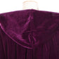 Bigxian Kids Hooded Velvet Cloak Halloween Christmas Cosplay Fancy Cape Dark Purple
