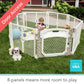 Toddleroo by North States - Superyard 2-Panel Extension: 65.5 Inch Play Yard Extension - Works with Superyard Playpens - Ivory