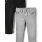The Childrens Place Baby Boys And Toddler Basic Skinny Jeans, Black Washdove Gray Wash 2 Pack, 4T Us