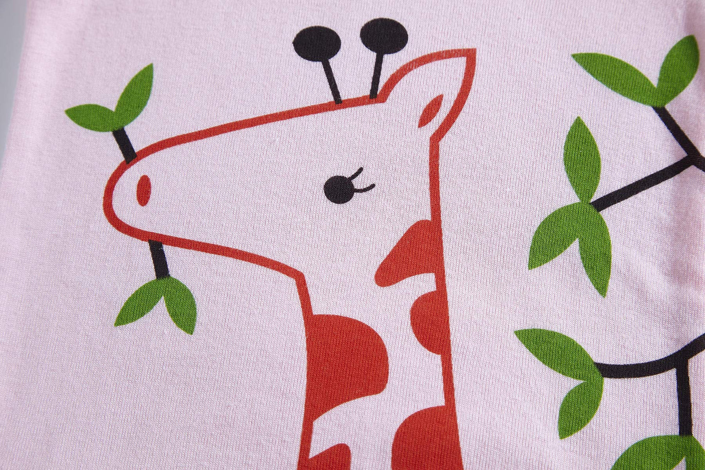 Kikizye Baby Girls Pajamas Kids Giraffe Long Sleeve Pjs Toddler Cotton Jammies Size 12-18 Monthes