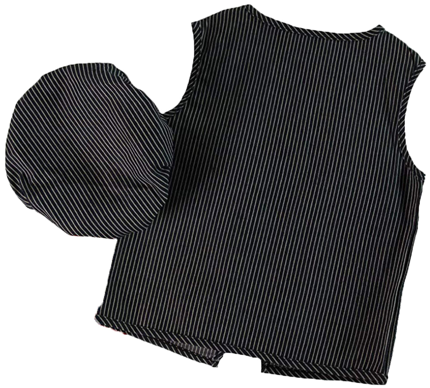 Making Believe Kids Train Conductor Vest And Hat Costume Accessories - Size 4-6