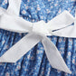 Relibeauty Pioneer Girl Dress Colonial Prairie Costume Blue 130