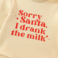 Fybitbo My First Christmas Baby Girl Boy Outfit Sweatshirt Romper Sweater Onesie Long Sleeve Bodysuit Fall Clothes (Sorry Santa