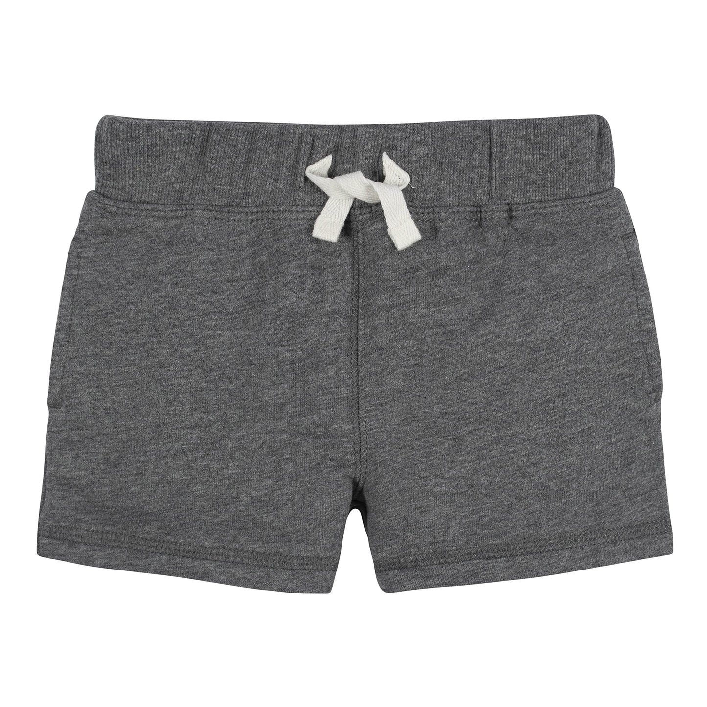 Gerber Baby Boy'S Toddler 3-Pack Pull-On Knit Shorts, Gray & Black, 4T
