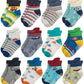 Rative Ankle Anti Slip Non Skid Organic Cotton Socks With Grips Grippers For 1 2 Years Old 2T 12 18 Months Toddler Boy Boys Girl