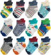 Rative Ankle Anti Slip Non Skid Organic Cotton Socks With Grips Grippers For 1 2 Years Old 2T 12 18 Months Toddler Boy Boys Girl