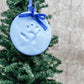 Pearhead Babyprints Babys First Handprint or Footprint Ornament Kit, Easy No-Bake DIY Clay Impression, Christmas Baby Keepsake