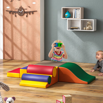Betterhood Climbing Blocks - Kids Soft Foam Activity Playset - Toddler Soft Couch Climber Gymnastics Equipment For Crawling And