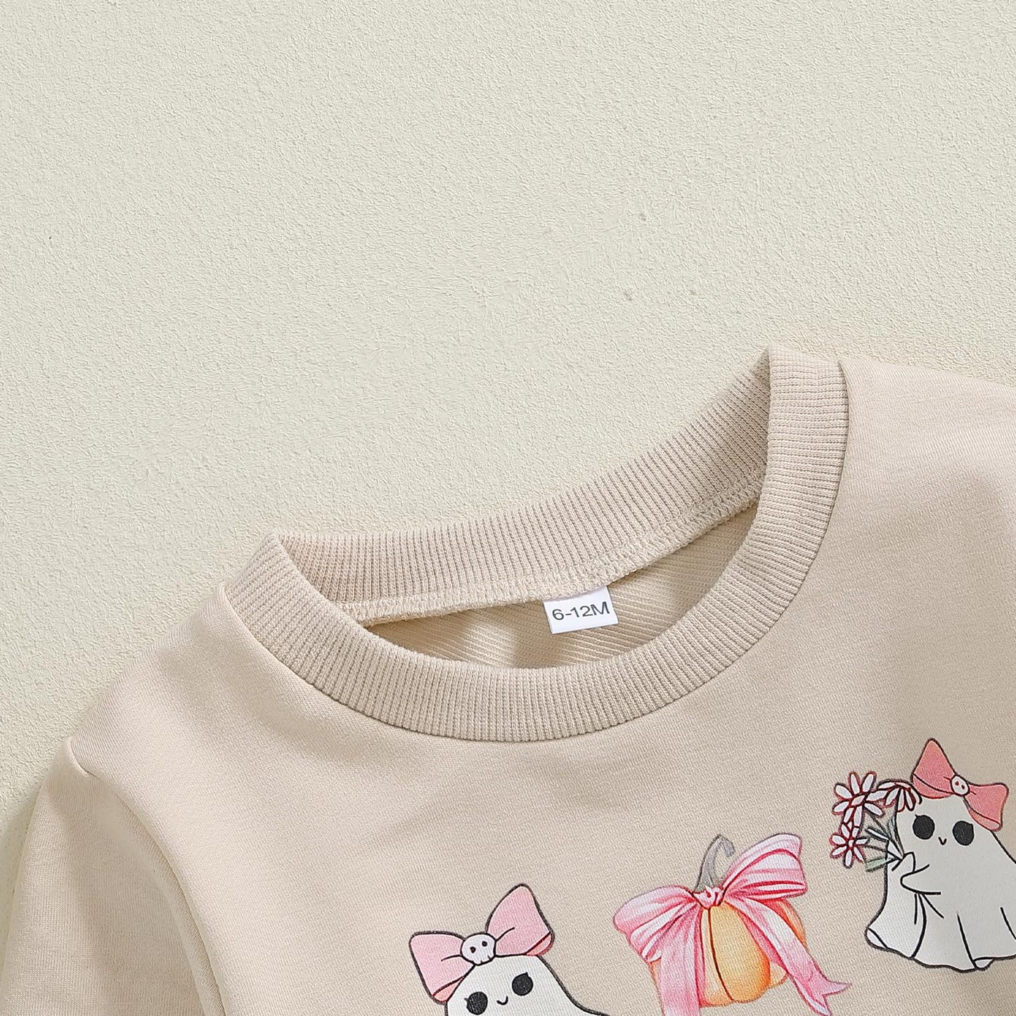 Toddler Baby Halloween Outfit Boy Girl Pumpkin Sweatshirt Crewneck Pullover Sweater Long Sleeve Shirt Fall Clothes (Bowknot Pump