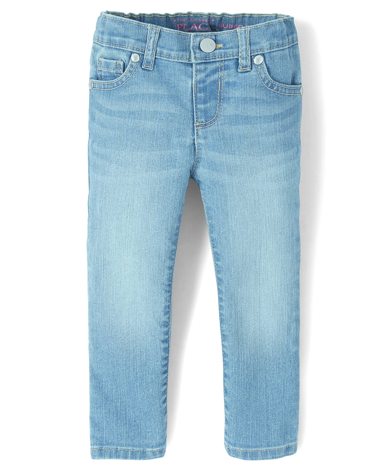 The Children'S Place Baby Girls And Toddler Girls Super Skinny Jeans, Light Jay Blue Wash, 4T