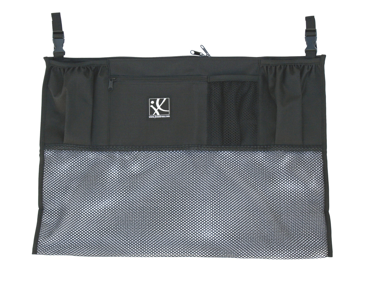 J.L. Childress Double Stroller Organizer With Large Mesh Storage Compartment - Stroller Accessory With Extra-Large Storage Bag -