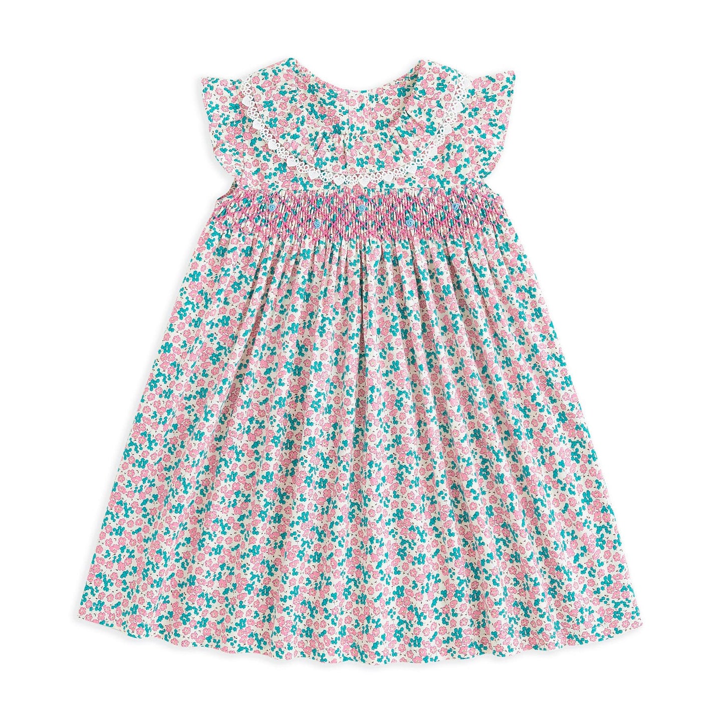 Simplee Kids Baby Pink Dress Toddler Ruffled Dress Little Toddler Girls Casual Dress Playwear Sundress For Spring Summer 4T