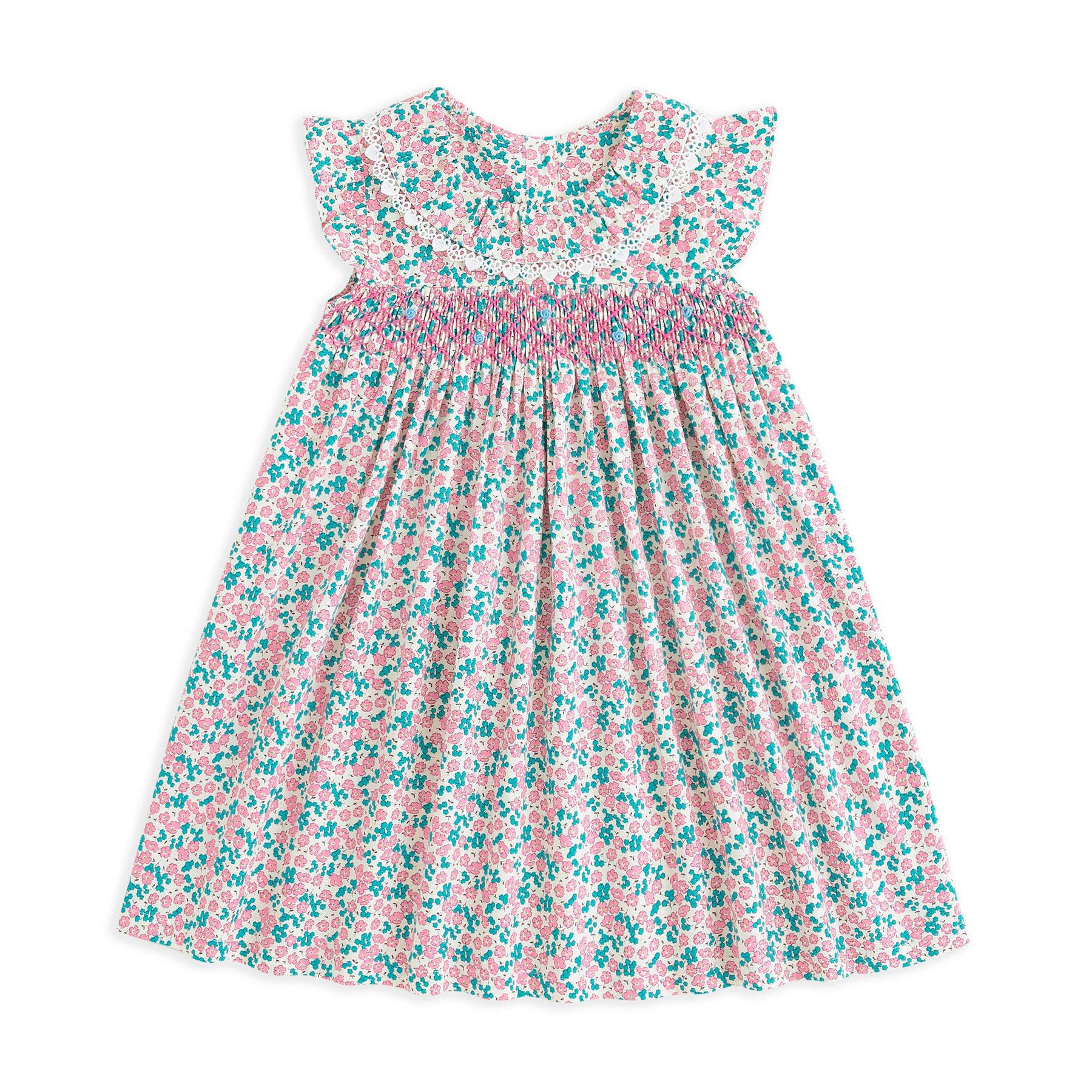 Simplee Kids Baby Pink Dress Toddler Ruffled Dress Little Toddler Girls Casual Dress Playwear Sundress For Spring Summer 4T