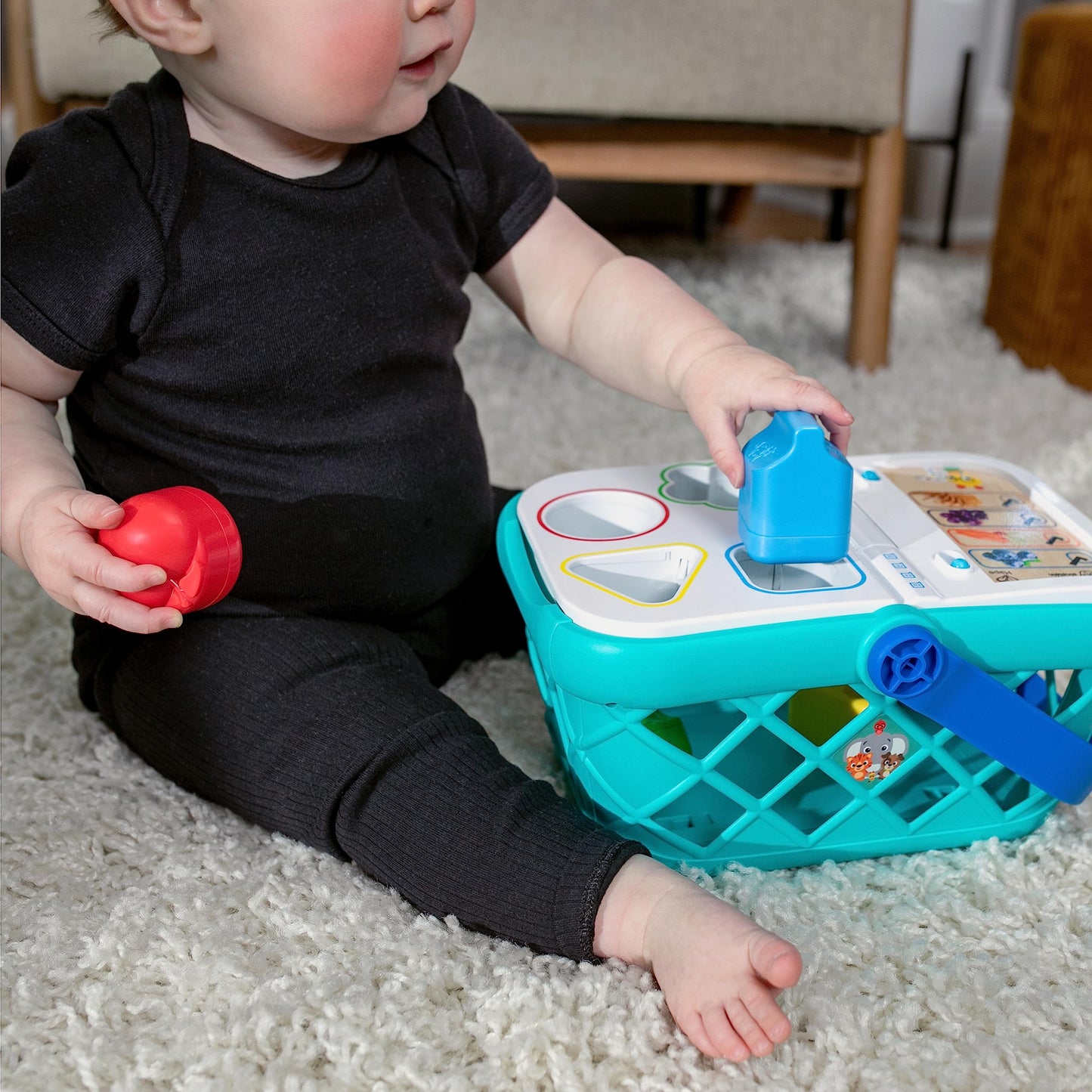 Baby Einstein + Hape Magic Touch Pretend to Shop Learning Toy, With Real Sounds and Music, Fine Motor Skill Development, Grows f
