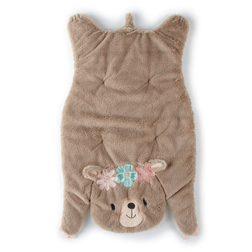 Levtex Baby - Malia Playmat - Bear - Taupe, Pink And Teal - Nursery Accessories