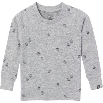 Modern Moments By Gerber Baby Hacci Snug Fit 2-Piece Pajama Set, Medium Grey Heather Acorn, 5T