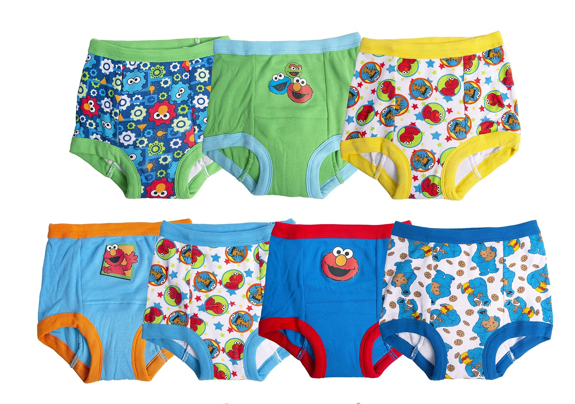 Sesame Street Unisex- Baby Potty Training Pants Multipack, Sesameb7Pk, 3T