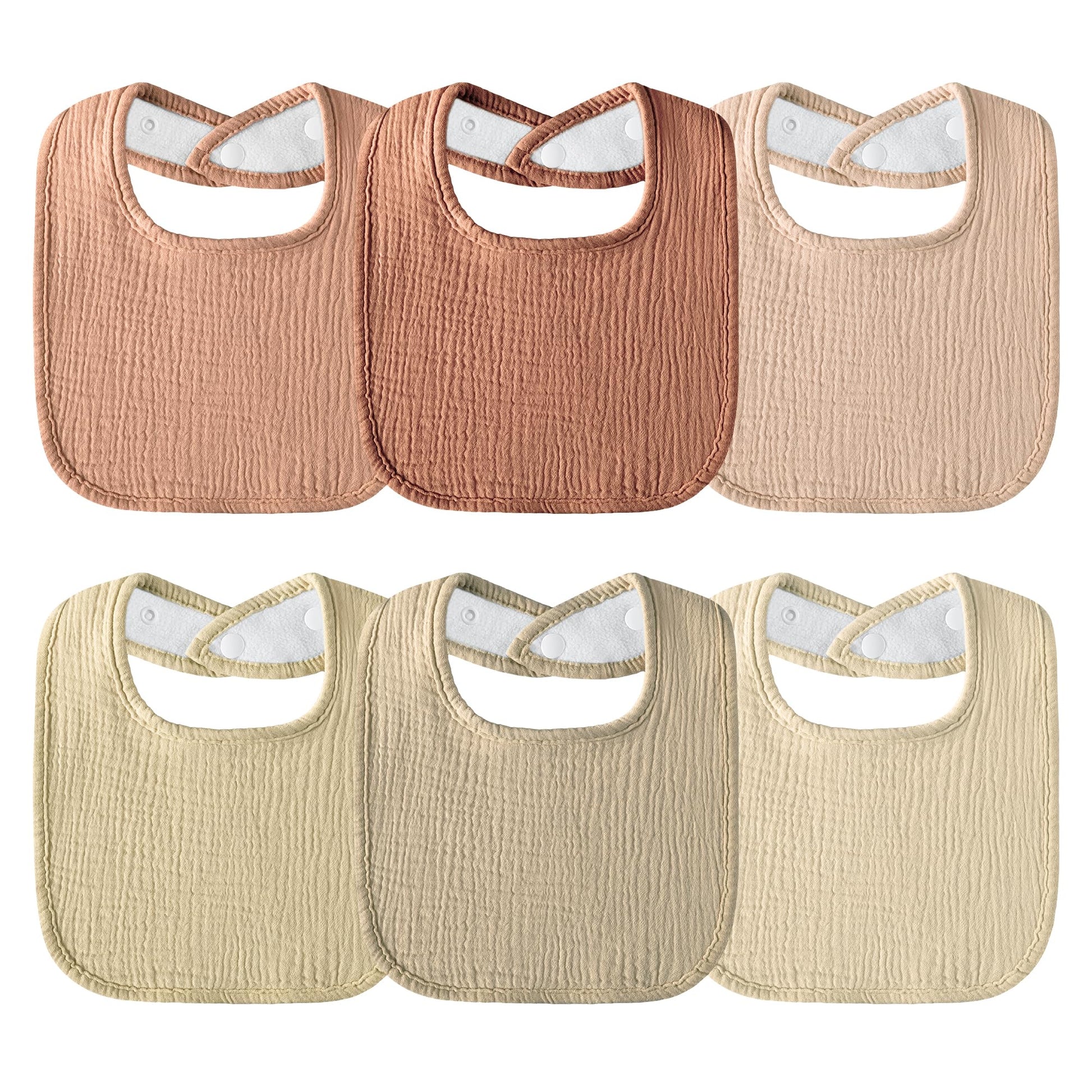 Kewlife gift Muslin Baby Bibs 6-Pack Baby Drool Bandana Bibs for Baby Girls Boys Infant Newborn Toddler Drooling and Teething (B