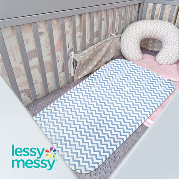Portable Diaper Changing Mat - Extra Large Waterproof Baby Changing Pad | Machine Washable & Dryer Safe | Wipeable Surface For E