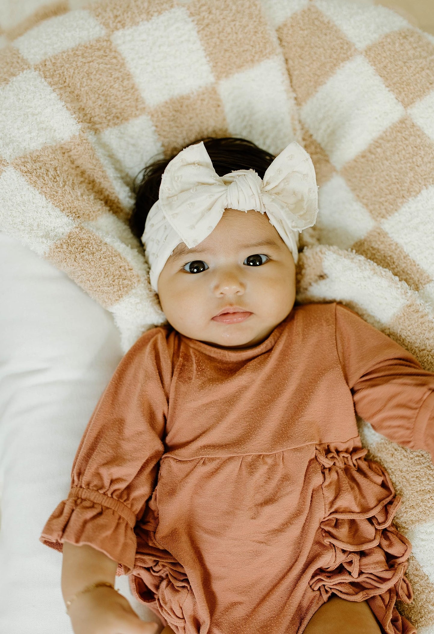 Baby Bling Bows Newborn To Little Girls Hair Bow - Girls Classic Knot Headbands Toddlers Hair Accessories, Made In The Usa, One