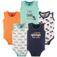 Hudson Baby Unisex Baby Cotton Sleeveless Bodysuits, Surf Car, 6-9 Months