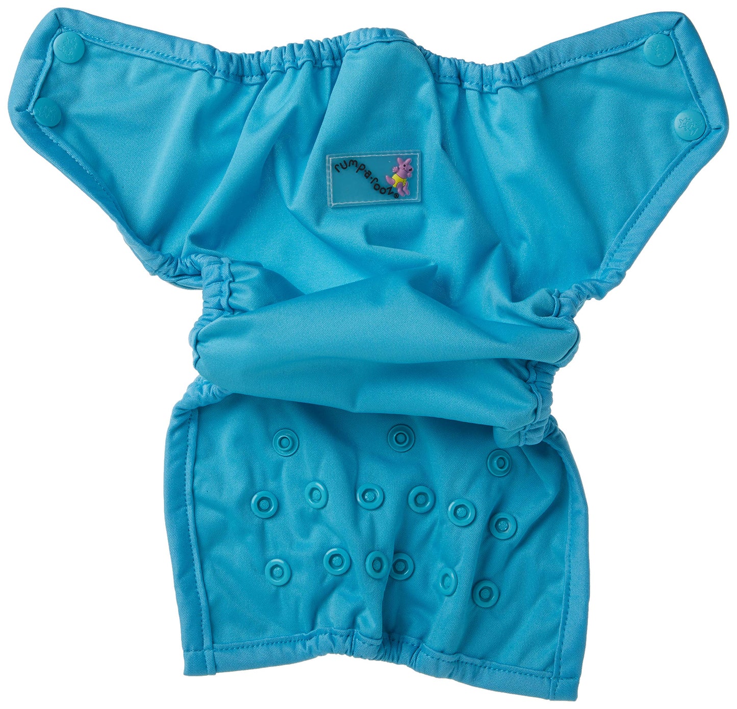 Kanga Care Rumparooz Double Leg Gusset Reusable Cloth Diaper Cover Newborn Snap | Aquarius 4-15 lbs