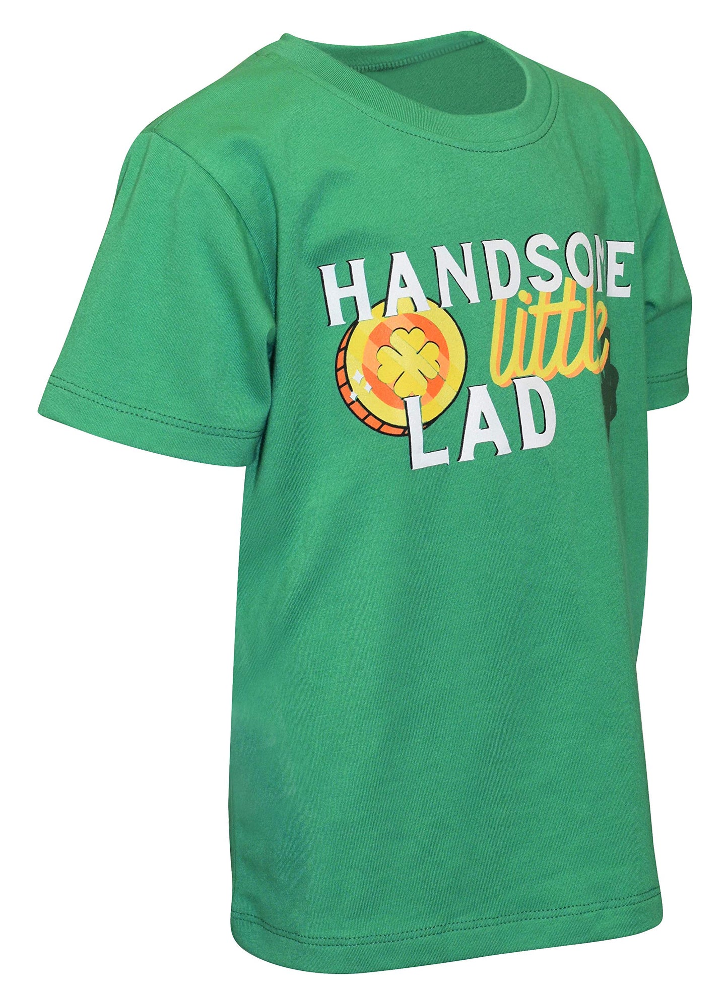 Unique Baby Boys Handsome Little Lad St Patrick'S Day T-Shirt (18M, Little Lad)