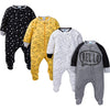 Gerber Baby Boys Sleep 'N Play Footie, Star, Newborn, Pack Of 4