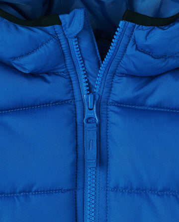The Children'S Place Baby Boys And Toddler Medium Weight Puffer Jacket, Wind-Resistant, Water-Resistant Jacket, Blue, 3T Us