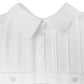Little Things Mean A Lot Baby Boys White Short Sleeve Collared Romper Coverall With Pin-Tucking 12M