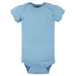 Gerber Baby 5-Pack Solid Onesies Bodysuits, Blue, 6-9 Months