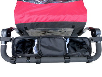Double Stroller Stroller Organizer For Booyah Child, Large And Xl Pet Stroller. Fits Clevr, Aosom And Best Choice Double Baby St
