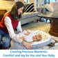Baby Lounger - Portable, Adjustable Baby Nest For 0-24 Months, Soft, Cozy & Breathable Infant Floor Seat, 100% Cotton Newborn Es