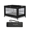 Dream On Me Zazzy Portable Playard with Bassinet in Black, Lightweight Packable and Easy Setup Baby Playard with Mattress and Tr