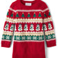 The Children'S Place,Baby-Girls,And Toddler Long Sleeve Sweater Dress,Classic Red Fairisle,4 Years