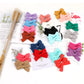 40Pcs Linen Hair Bows And Accessories - Baby Girl Pigtail Clips, Neutral Fabric Bows For Little Girls