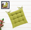Oasis Home Collection Cotton Shell | Mixfiber Filled |Multipurpose Chair Cushion/Pad with Ties  Pack of 1 (40x40CM  16inchx16inch, G