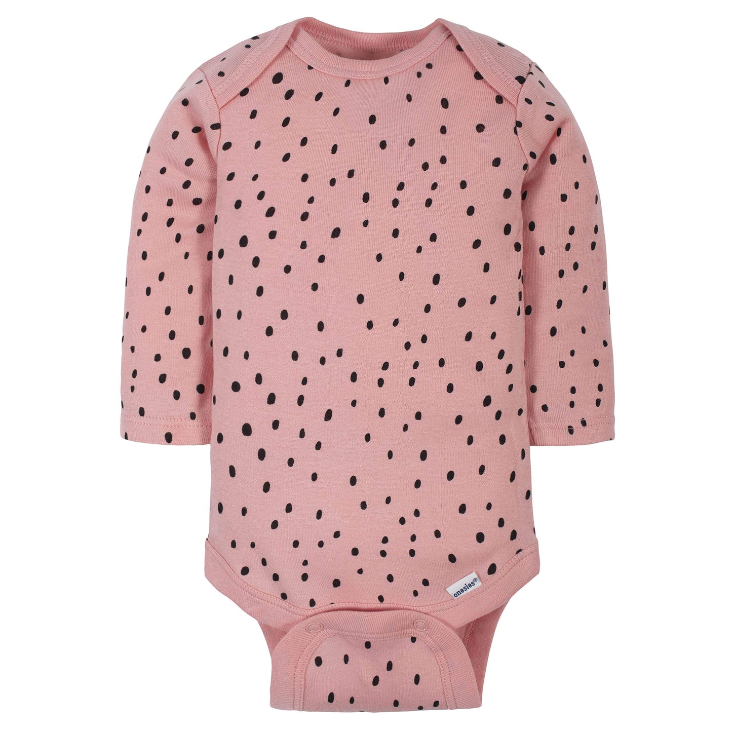 Gerber Baby Girls 6-Pack Long-Sleeve Onesies Bodysuits And Toddler T Shirt Set, Bear Pink, 6-9 Months Us