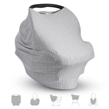 Munchkin Brica Xtraguard 5-In-1 Car Seat And Nursing Cover, Grey