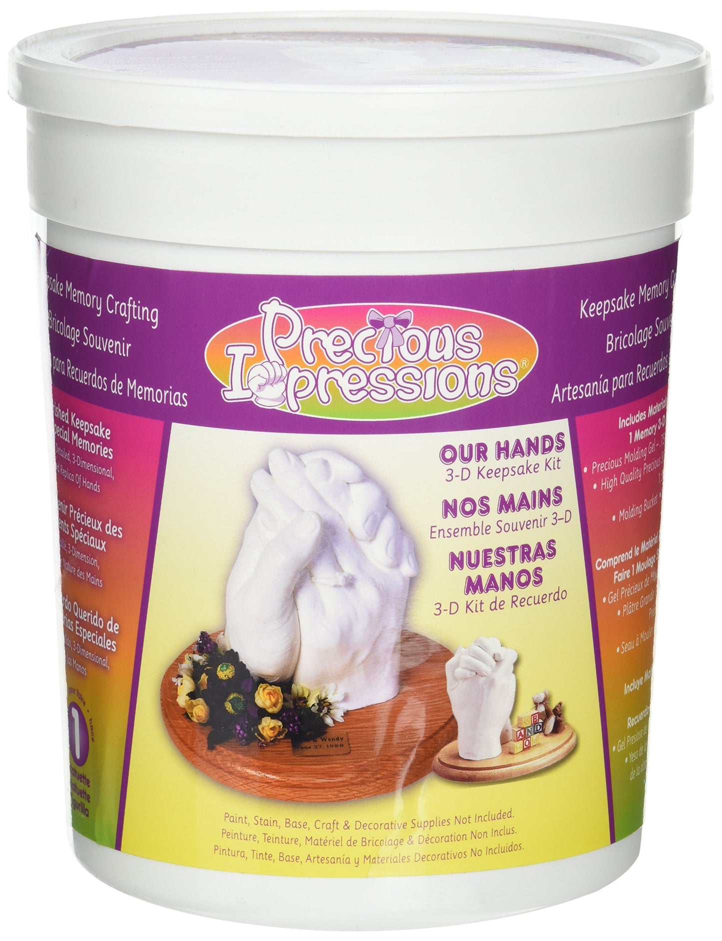 Darice EZ-06-529 Precious Impressions Memory Mold Infant Kit, Keepsake, White