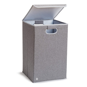 Munchkin Hamper Laundry Organizer With Lid, Grey