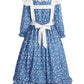 Relibeauty Pioneer Girl Dress Colonial Prairie Costume Blue 130