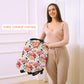 Multi-Use Carseat Canopy Cover - Breathable Breastfeeding Covers, Car Seat Covers For Babies, Stroller Canopy Cover (Mix Floral)