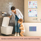 Mermaid Potty Training Sticker Chart, 20 Potty Charts With 432 Round Stickers & 1 Instruction Sheet, Potty Reward Sticker Chart