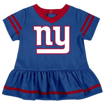 Gerber Baby Girl'S Nfl Jersey Dress And Diaper Cover, Team Color, 0-3 Months