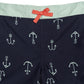 Gerber Boys' Baby Toddler Long Sleeved Rashguard Swim Bathing Suit Set, Anchors, 6-9 Months