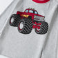 Boys Monster Truck Pajamas Children Long Sleeve Cotton Sleepwear Toddler 2 Piece Grey Pj Kids Winter Pjs Set 10T
